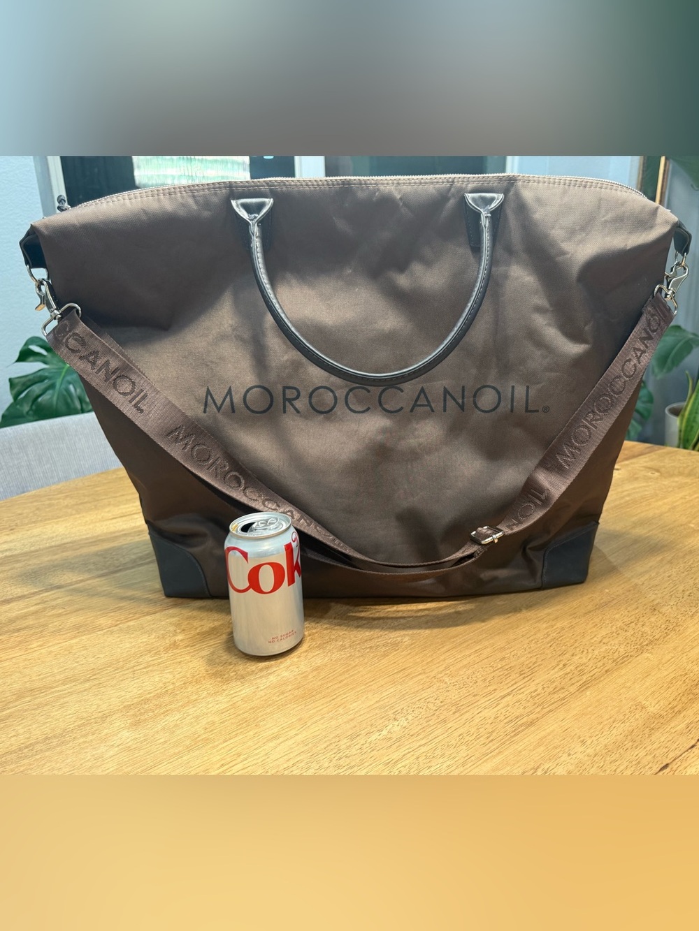 Moroccan oil weekender huge duffle bag crossbody classic colorway